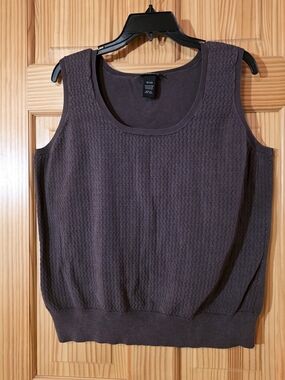 Lane Bryant Brown Knit Tank Top